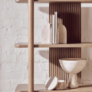 Torello Five Tier Grey Mango Wood Shelf Unit
