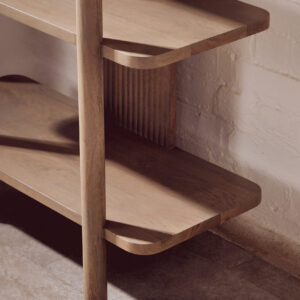 Torello Five Tier Grey Mango Wood Shelf Unit