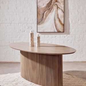 Torello Grey Mango Wood Oval Dining Table