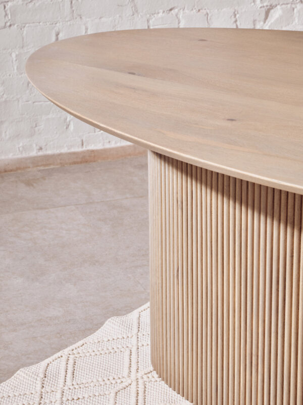 Torello Grey Mango Wood Oval Dining Table