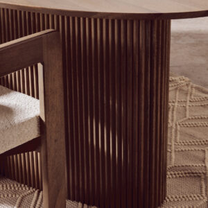 Torello Grey Mango Wood Oval Dining Table