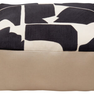 Bosie Ozella Natural And Black Square Floor Cushion