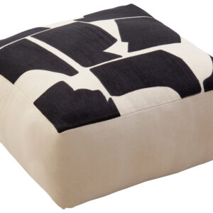 Bosie Ozella Natural And Black Square Floor Cushion