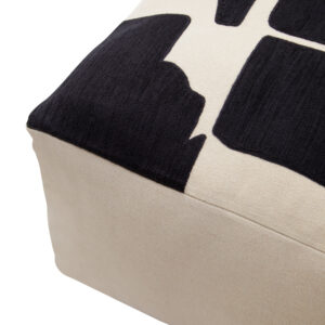 Bosie Ozella Natural And Black Square Floor Cushion