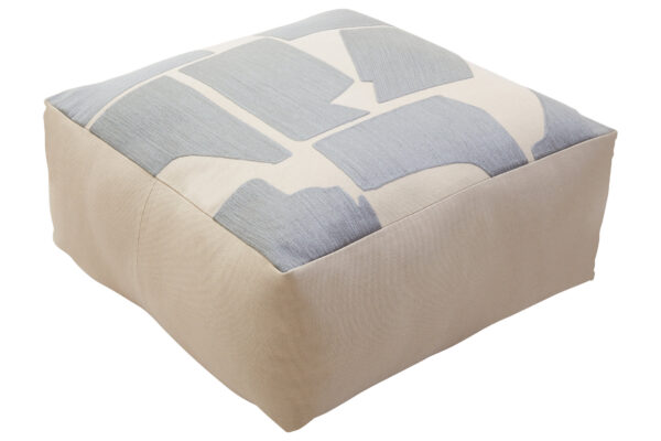 Bosie Ozella Natural And Grey Square Floor Cushion