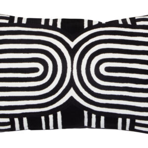 Bosie Ozella Black And White Cushion