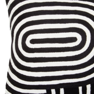 Bosie Ozella Black And White Cushion