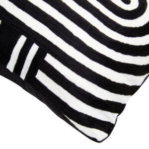 Bosie Ozella Black And White Cushion