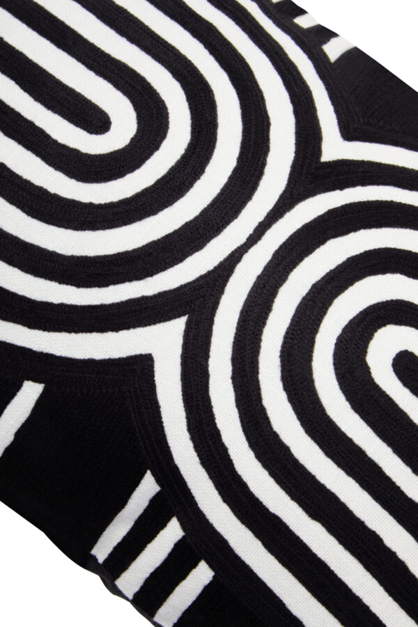 Bosie Ozella Black And White Cushion