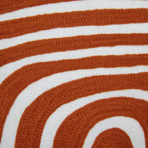Bosie Ozella Rust and White Cushion