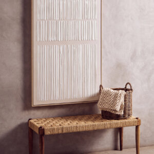 Bosie Chevron Beige and Grey Woven Throw