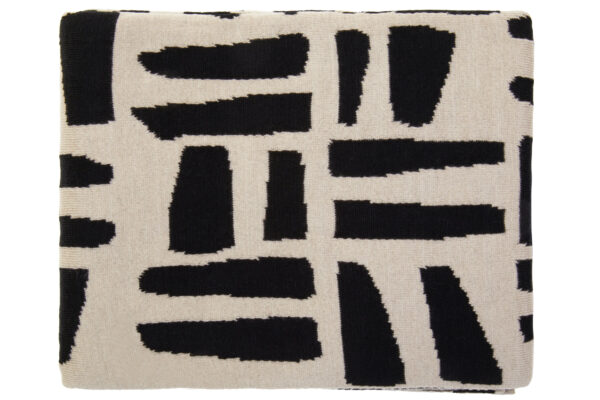Bosie Ozella Natural And Black Throw