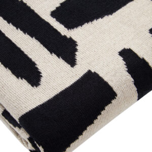 Bosie Ozella Natural And Black Throw