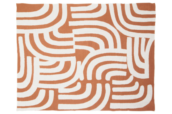 Bosie Ozella Natural And Terracotta Throw