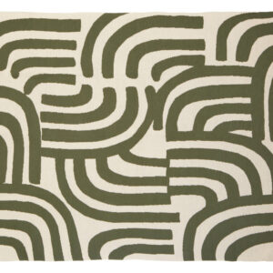 Bosie Ozella Natural And Green Throw