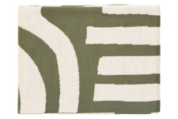 Bosie Ozella Natural And Green Throw