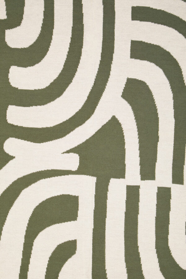 Bosie Ozella Natural And Green Throw