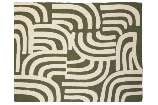 Bosie Ozella Natural And Green Throw