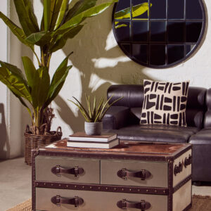 Bosie Ozella Natural And Black Square Cushion