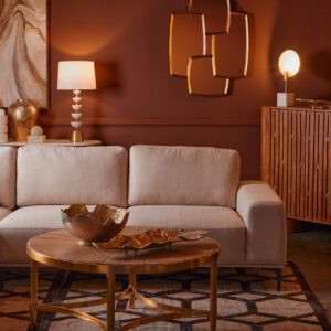 Torcino Two Door Brown Mango Wood Cabinet