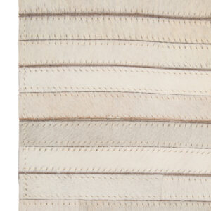 Bosie Safira Small Natural Hair On Leather Rug