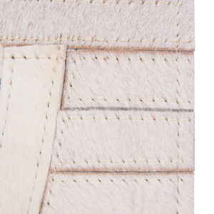 Bosie Safira Small Natural Hair On Leather Rug