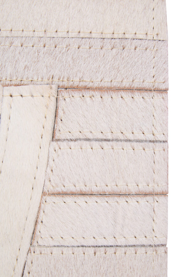 Bosie Safira Small Natural Hair On Leather Rug