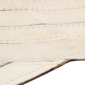 Bosie Safira Small Natural Hair On Leather Rug
