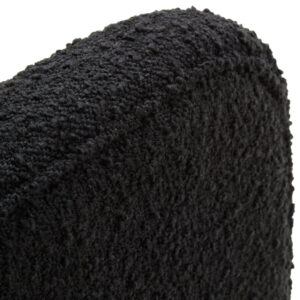 Ozzero Black Boucle Curved Armchair