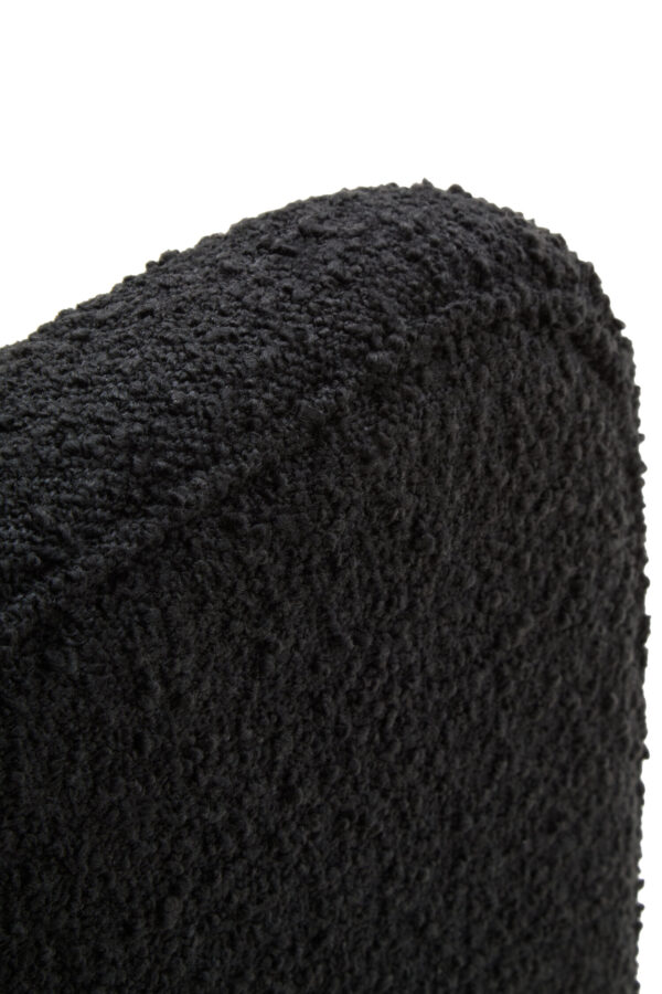 Ozzero Black Boucle Curved Armchair
