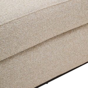 Oratino Ivory Linen 3 Seater Curved Sofa