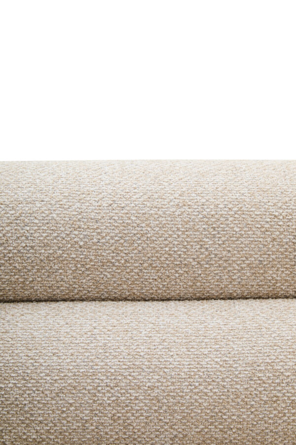 Oratino Ivory Linen 3 Seater Curved Sofa