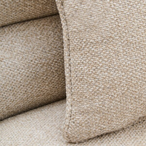 Oratino Ivory Linen 3 Seater Curved Sofa