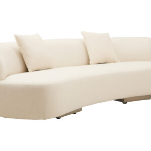 Ozzano Cream Linen 3 Seater Sofa