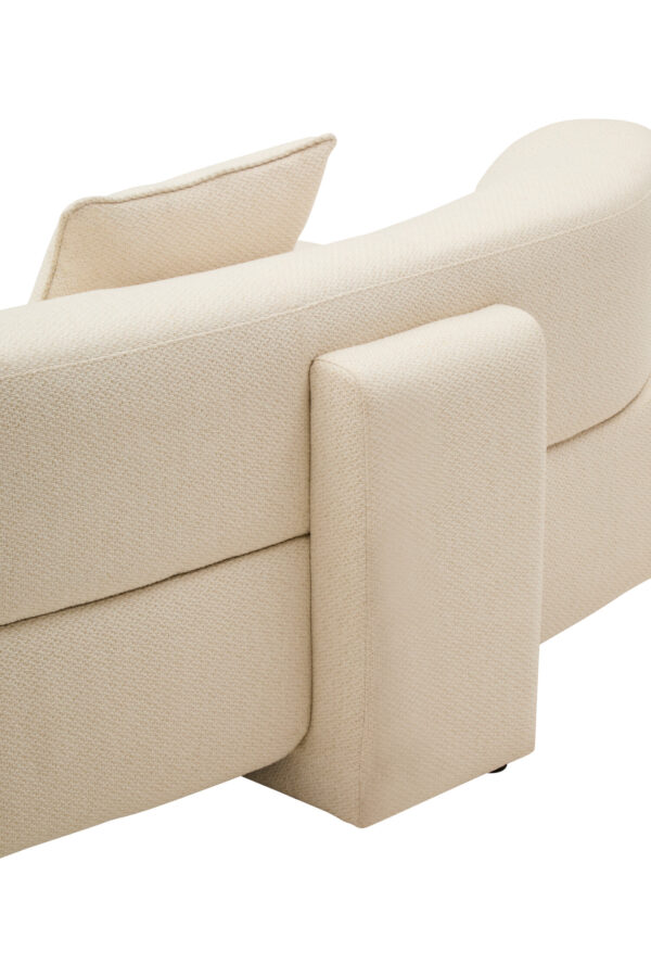 Ozzano Cream Linen 3 Seater Sofa