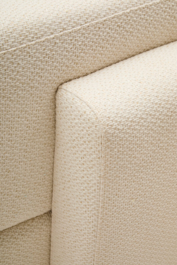 Ozzano Cream Linen 3 Seater Sofa