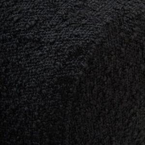 Oliveto Black Boucle Curved Swivel Armchair