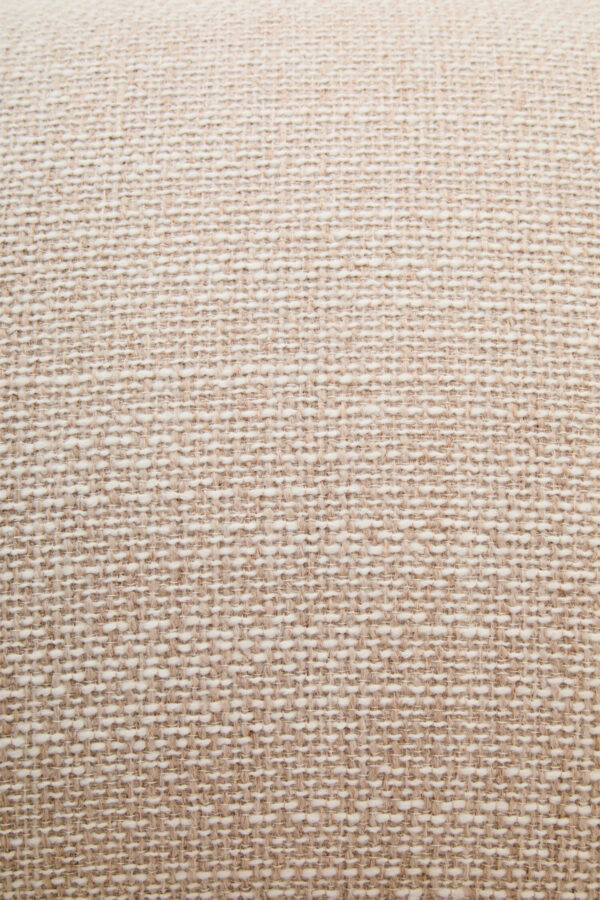 Ordona Cream Linen 3 Seater Curved Sofa