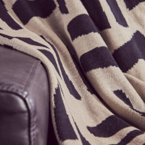 Bosie Ozella Natural And Black Throw