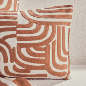 Bosie Ozella Natural and Terracotta Cushion