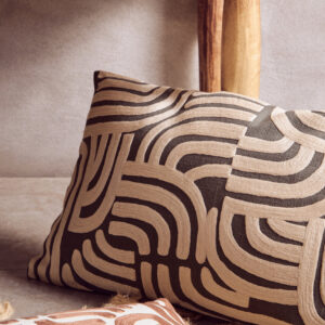Bosie Ozella Natural and Terracotta Cushion