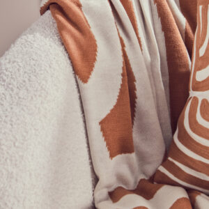 Bosie Ozella Natural And Terracotta Throw