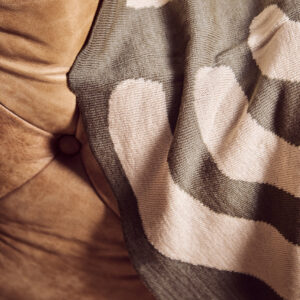 Bosie Ozella Natural And Green Throw