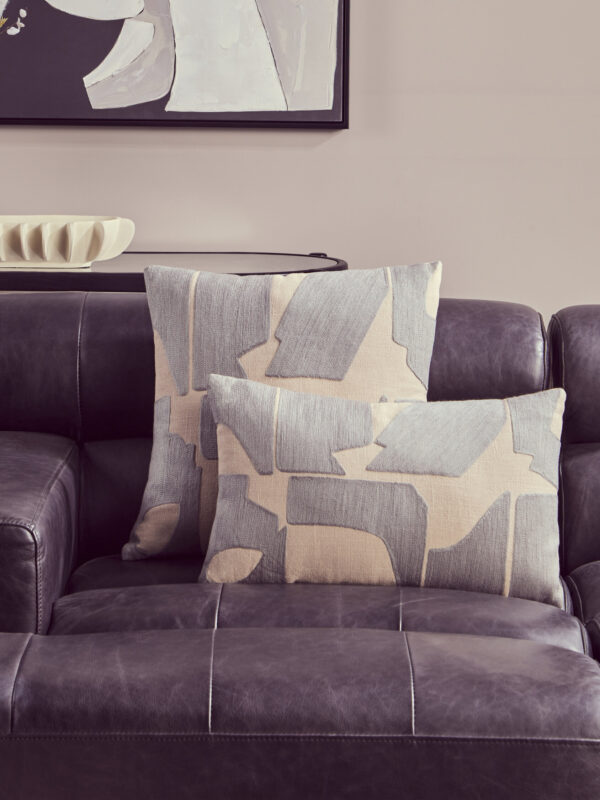 Bosie Ozella Natural And Grey Square Cushion