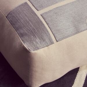 Bosie Ozella Natural And Grey Square Floor Cushion