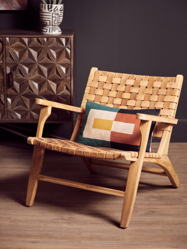 Bosie Ozella Multi Coloured Rectangular Cushion