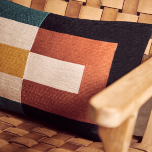 Bosie Ozella Multi Coloured Rectangular Cushion