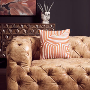 Bosie Ozella Rust and White Cushion