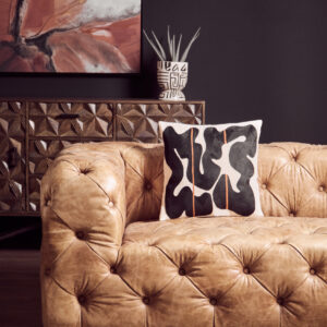 Bosie Ozella Black and Beige Cushion