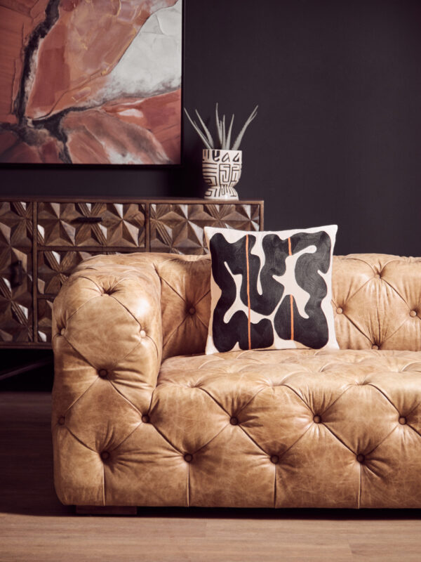 Bosie Ozella Black and Beige Cushion